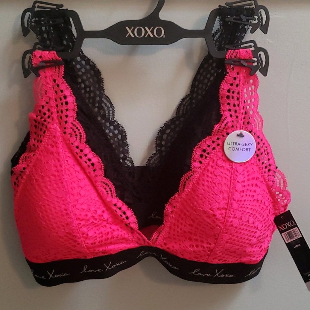 XOXO 2-Pack Ultra-Sexy Comfort Lace Bra Size L